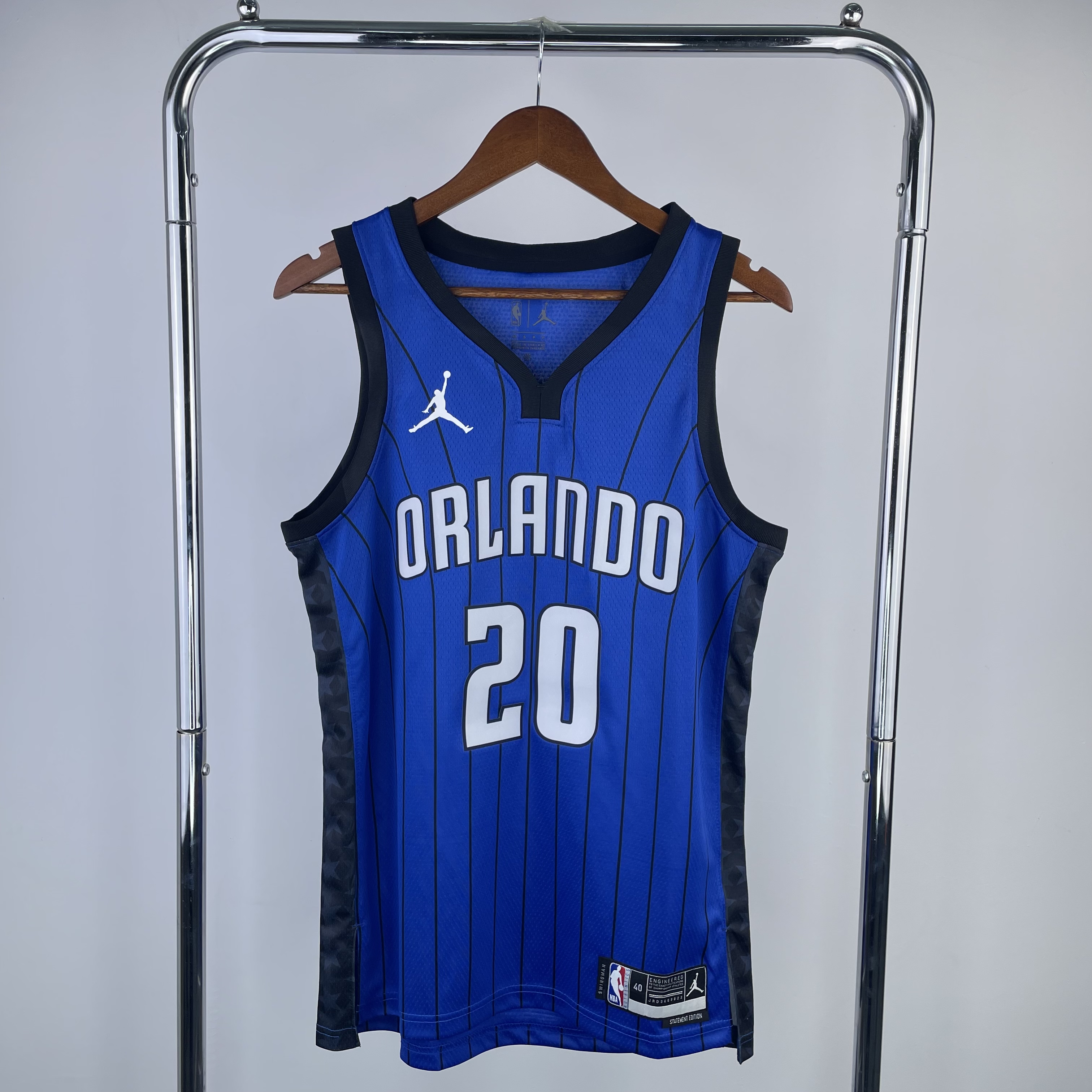 Men Orlando Magic #20 Fultz Blue Jordan style 2023 NBA Jersey->orlando magic->NBA Jersey